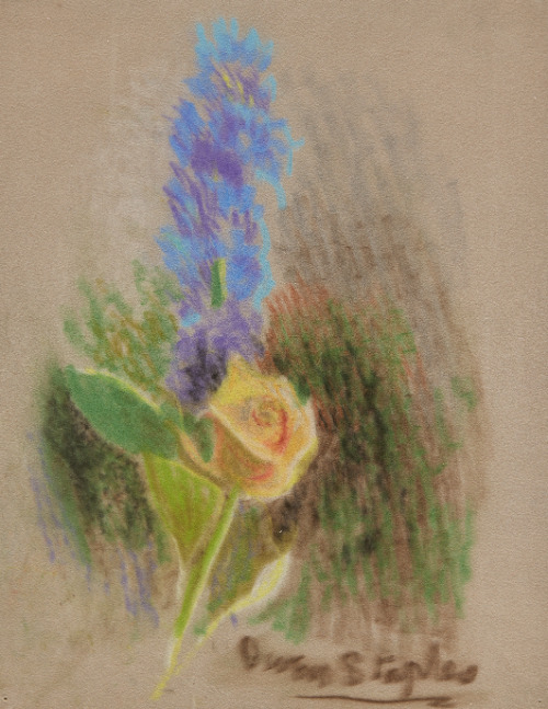 Rose and Delphinium
